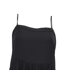 Isabel Marant Square Neckline Midi Dress in Black Polyester