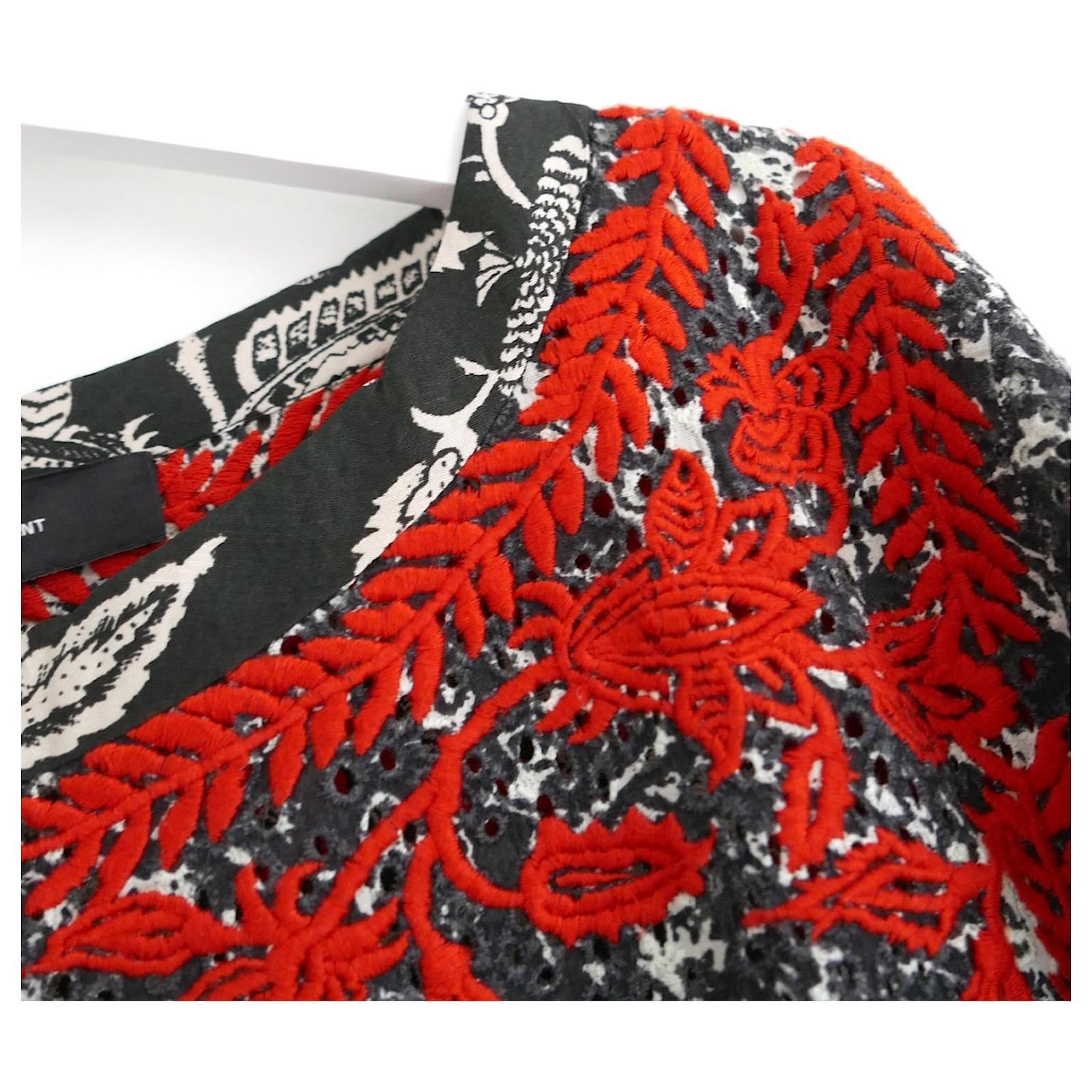 Women's Isabel Marant SS13 Embroidered Top For Sale