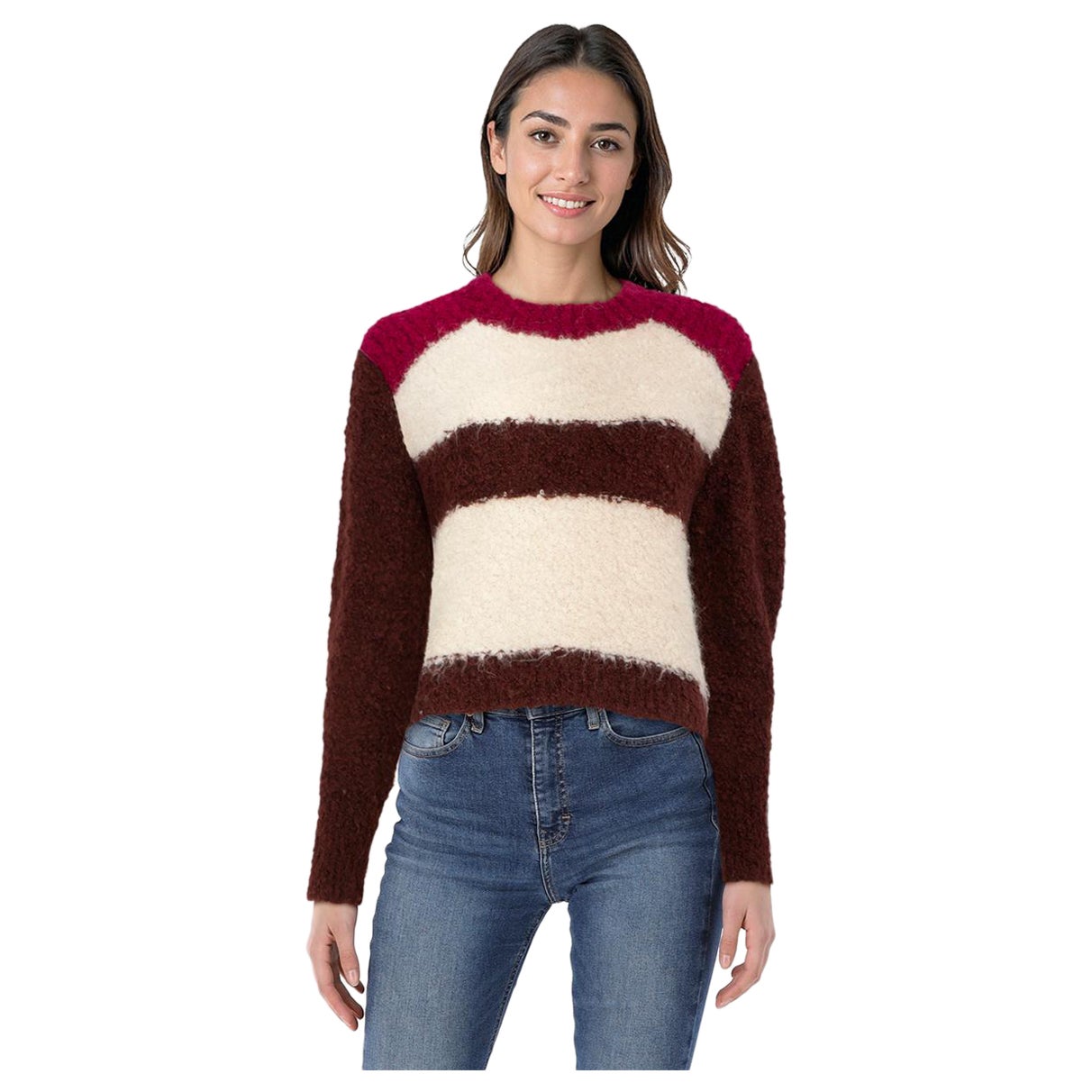 Isabel Marant Striped Mohair Knit Jumper Size M For Sale
