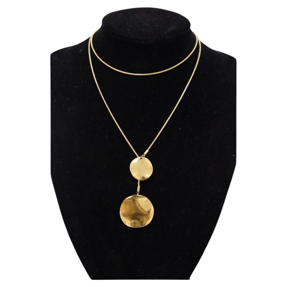 Isabel Marant Two Circle Necklace For Sale