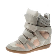 Used Isabel Marant Two Tone Bekett Wedge Sneakers Size 39