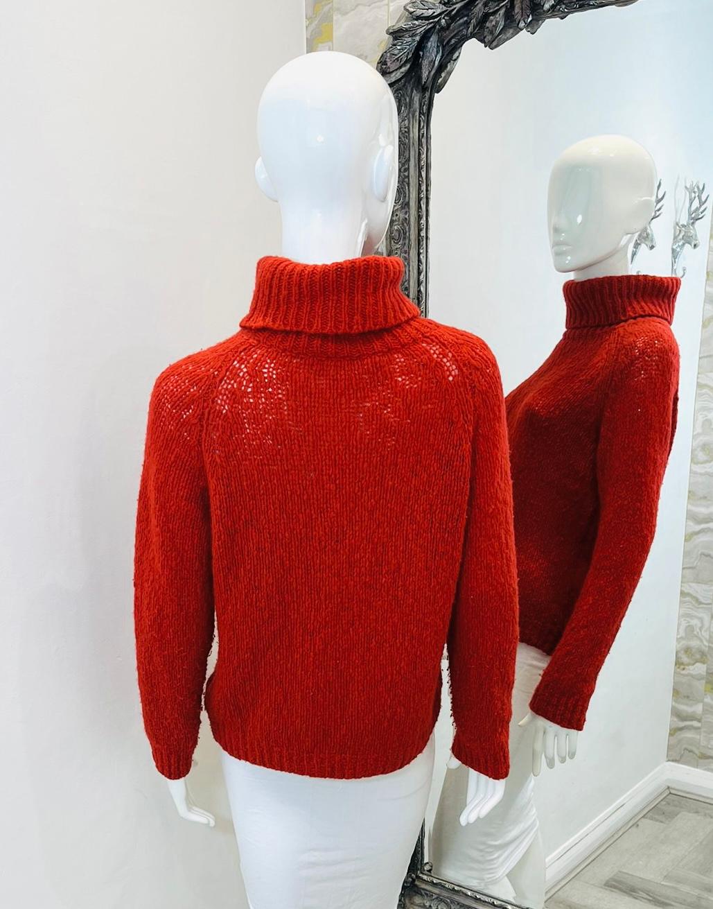 Isabel Marant Virgin Wool & Angora Roll Neck Jumper In Excellent Condition In London, GB