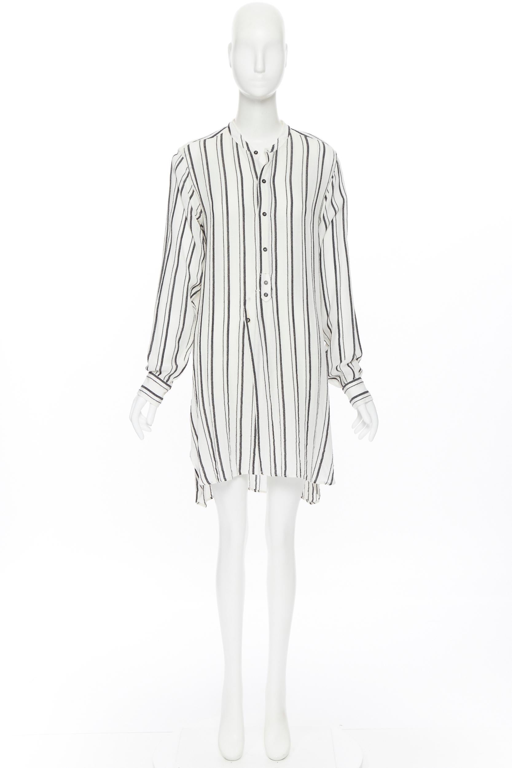 ISABEL MARANT viscose cotton blend grey beige stripe tunic casual dress Fr38 
Reference: CRTI/A00255 
Brand: Isabel Marant 
Designer: Isabel Marant 
Material: Viscose 
Color: Beige 
Pattern: Striped 
Closure: Button 
Made in: Bulgaria 

CONDITION: