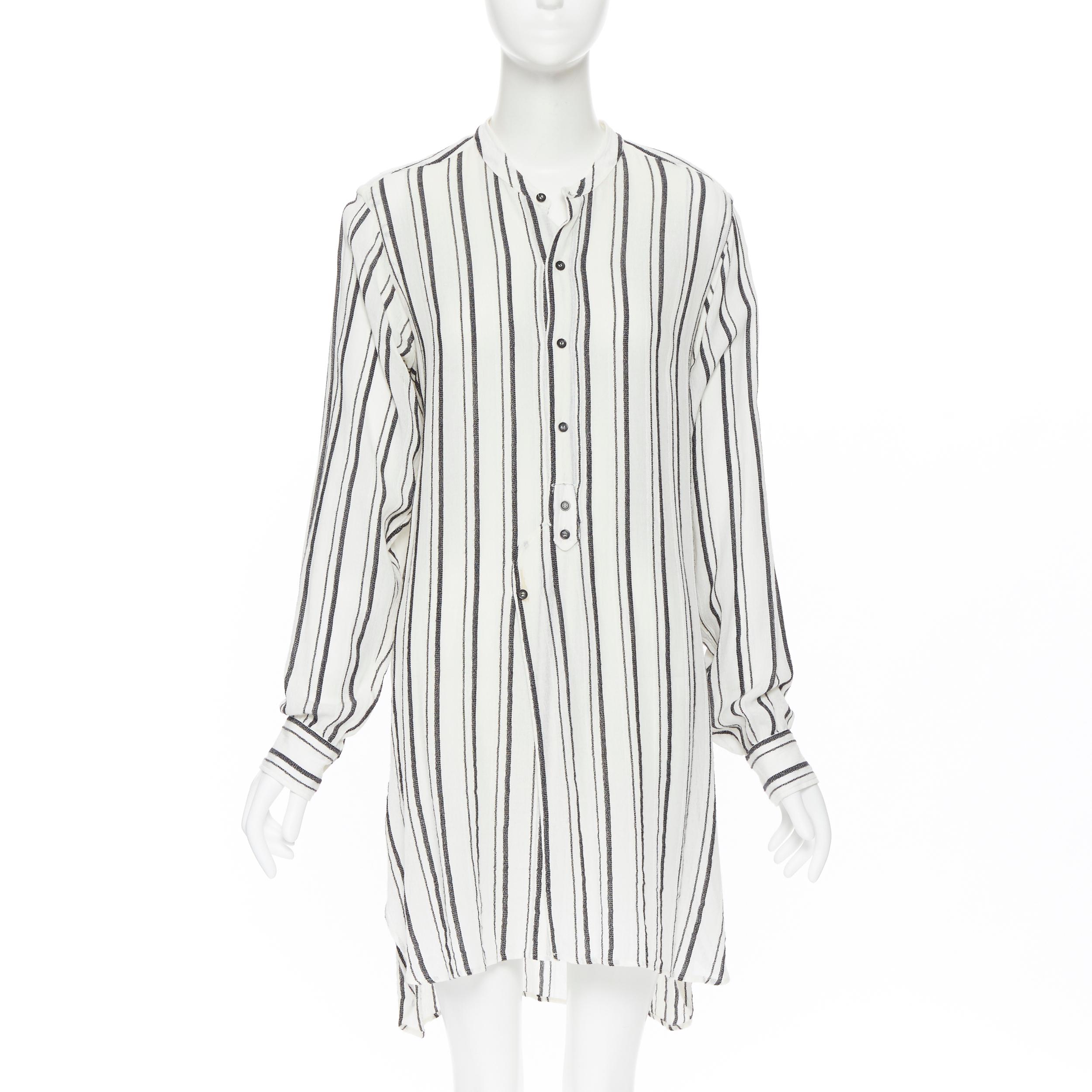 ISABEL MARANT viscose cotton blend grey beige stripe tunic casual dress Fr38 For Sale