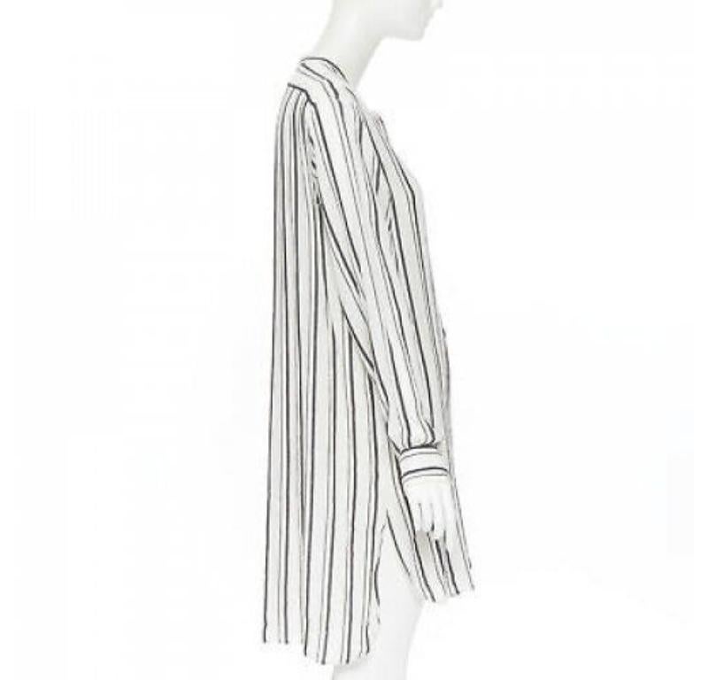 Women's ISABEL MARANT viscose cotton blend grey beige stripe tunic casual dress FR38 S For Sale