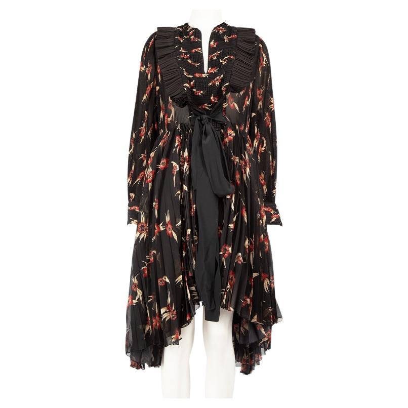 Isabel Marant Wesley Floral Pleated Midi Dress Size L