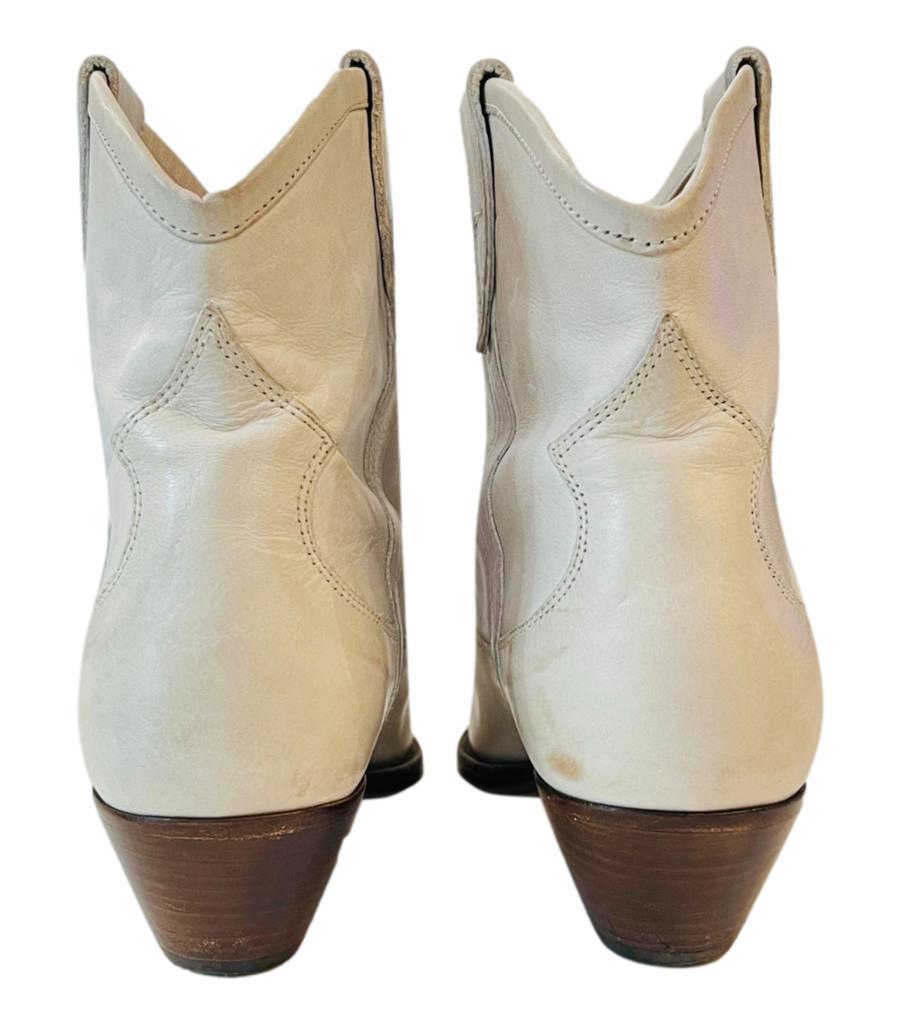 Isabel Marant Western Canvas & Suede Ankle Boots 1