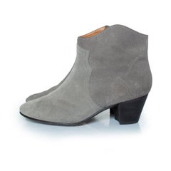 Isabel Marant, Western suede boots in grey