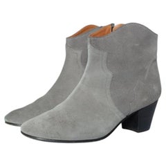 Isabel Marant, Western suede boots in grey