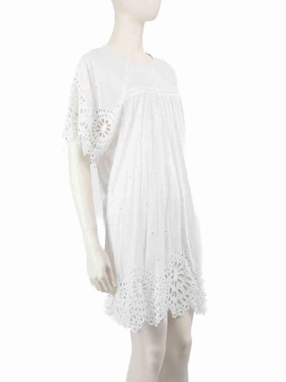 CONDITION is Very good. Minimal wear to dress is evident. Minimal wear to the embroidery with loose threads at the front and back. The neckline trim is also slightly discoloured on this used Isabel Marant designer resale item.
 
 
 
 Details
 
 
