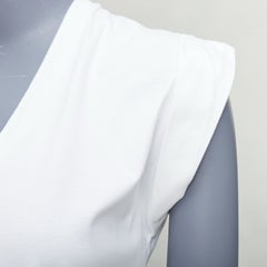 ISABEL MARANT white cotton layered sleeveless V neck top S