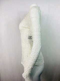 Isabel Marant White Cotton Long Sleeve Top SIze 42