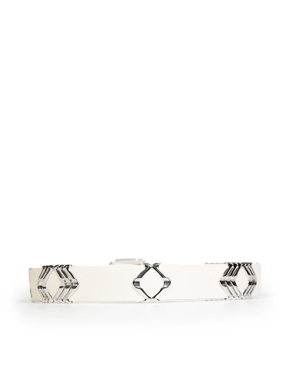 Gray Isabel Marant White Leather Tehora Buckle Detail Belt