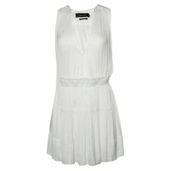 Isabel Marant, White sheer dress with ruffles
