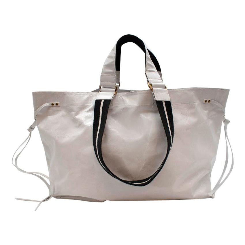 Isabel Marant White 'Wydra' Tote Bag For Sale at 1stDibs