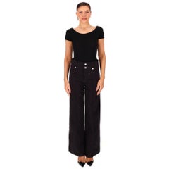 Isabel Marant Wide Leg Relaxed Cotton Trousers