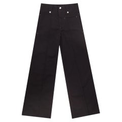 Isabel Marant Wide Leg Relaxed Cotton Trousers