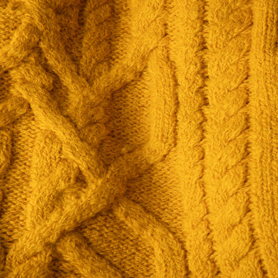 Women's Isabel Marant Yellow Alpaca Wool Turtleneck Jumper Size L