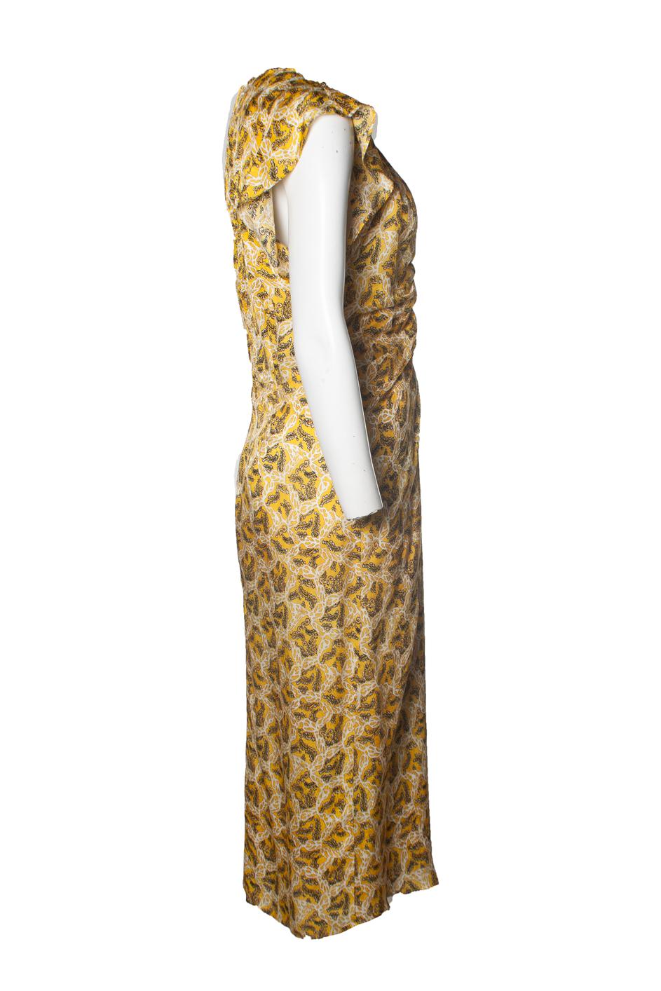 Women's Isabel Marant, Yellow Lyndsay maxi dress For Sale