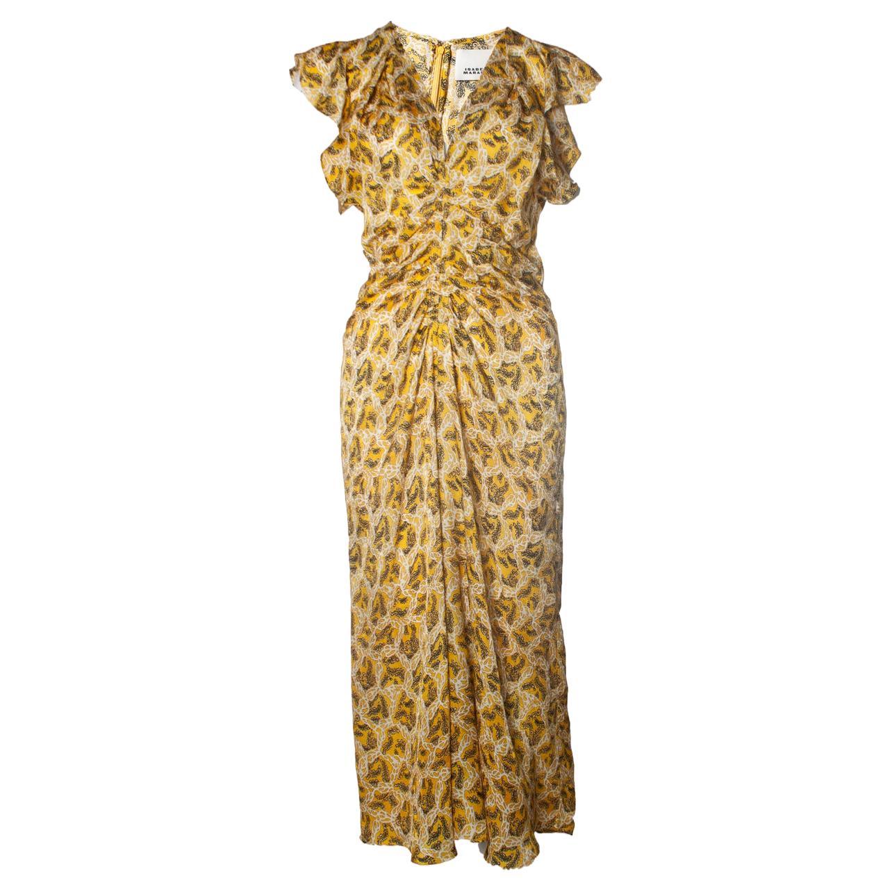 Isabel Marant, Yellow Lyndsay maxi dress For Sale