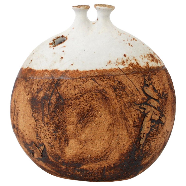 Paolo Soleri Ceramic Pottery Vessel From Arco Santi For Sale at 1stDibs