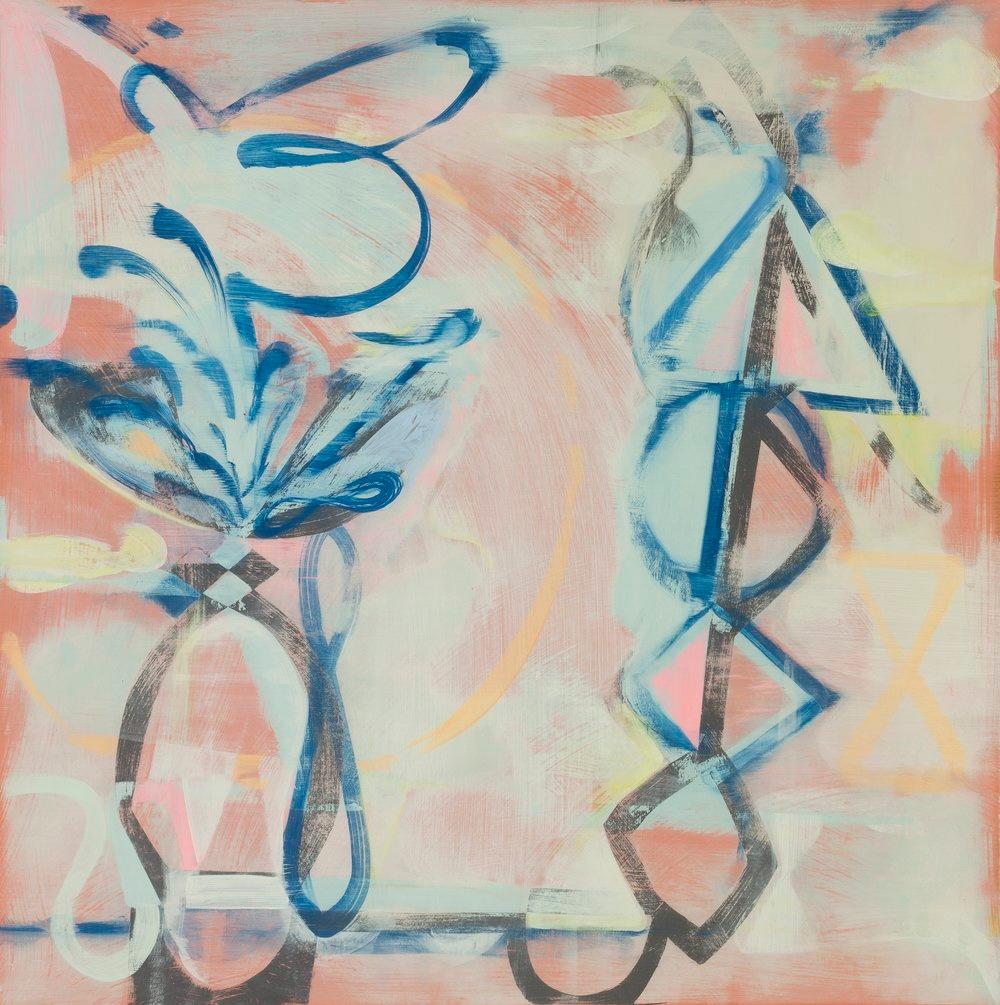 Isabel Riley Abstract Painting - Tropic of Capricorn- Original Square Modern Painting on Panel