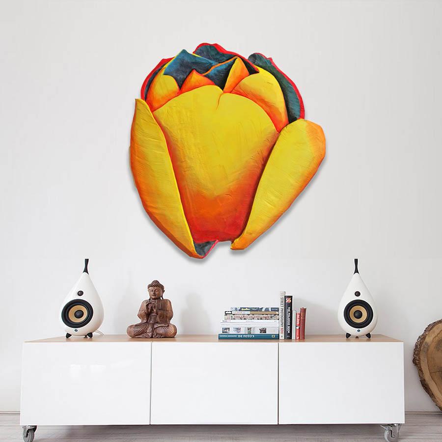Bloom 4 by Isabel Ritter - Sculpture florale murale contemporaine en vente 1