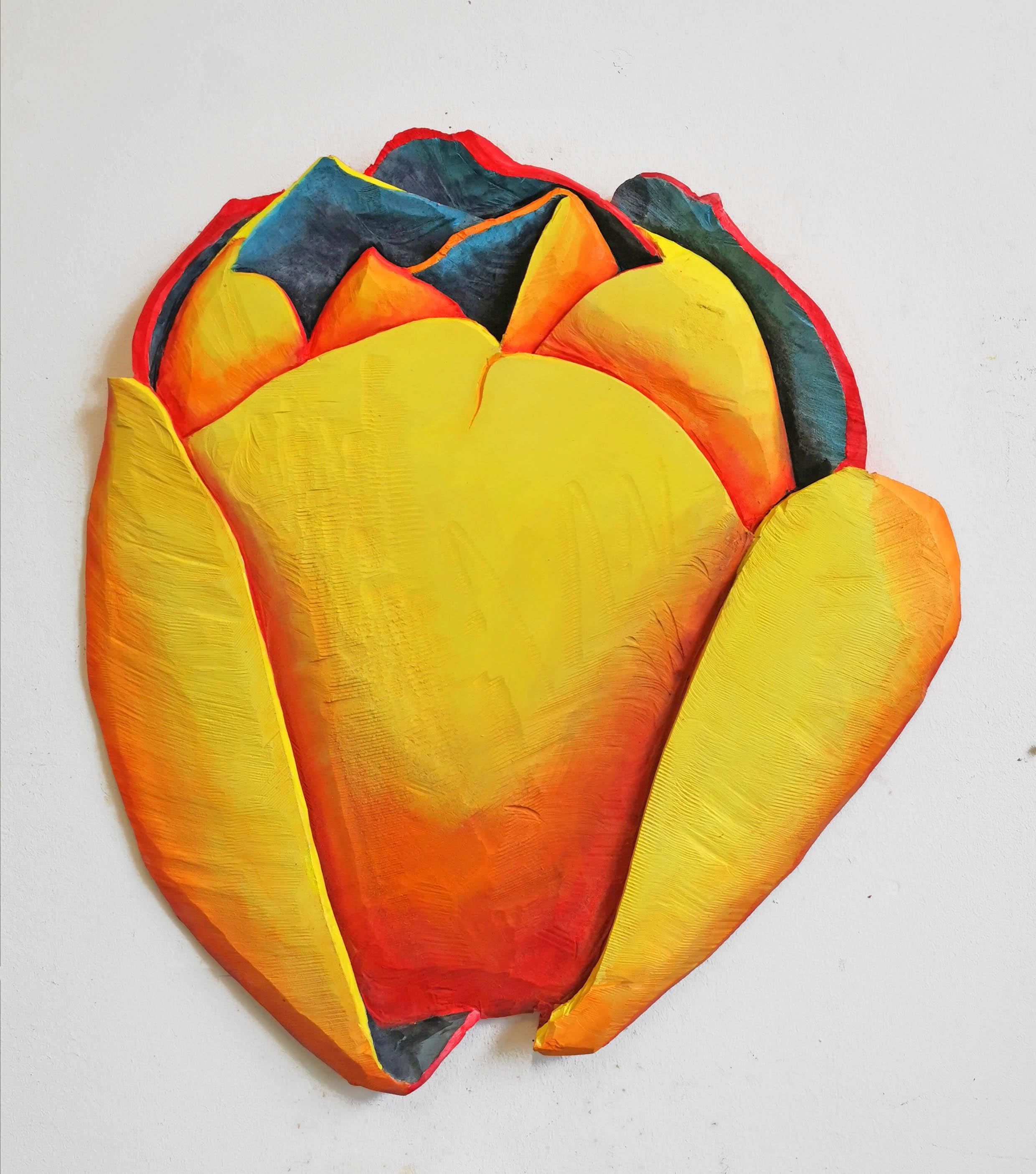 Bloom 4 by Isabel Ritter - Sculpture florale murale contemporaine en vente 2
