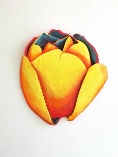 Bloom 4 von Isabel Ritter – zeitgenössische Wandblumenskulptur 