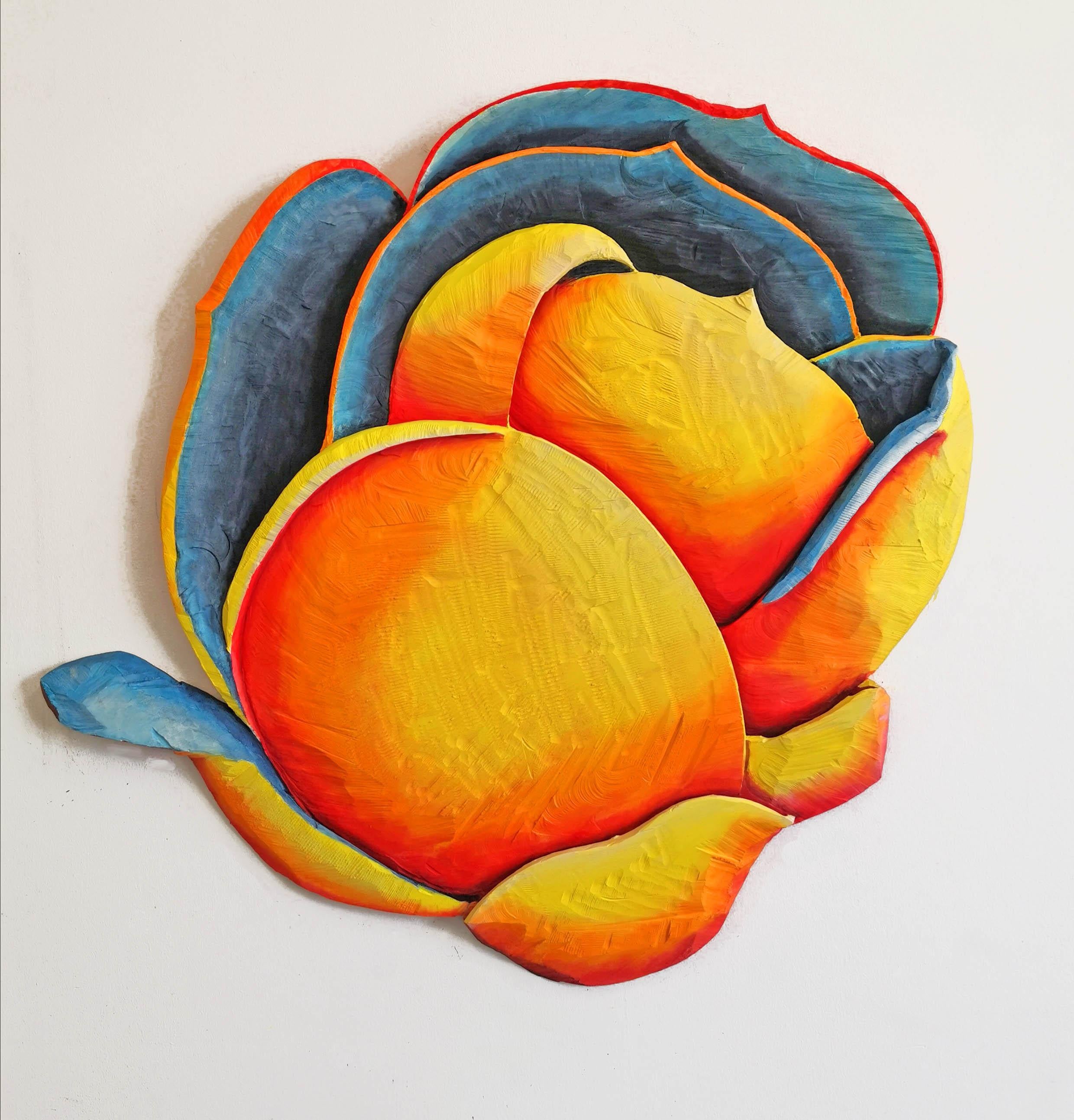 Bloom 5 by Isabel Ritter - Sculpture florale murale contemporaine en vente 2