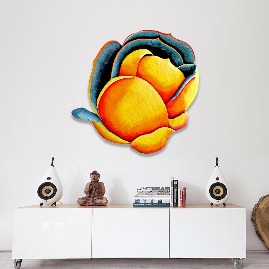 Bloom 5 by Isabel Ritter - Sculpture florale murale contemporaine en vente 3