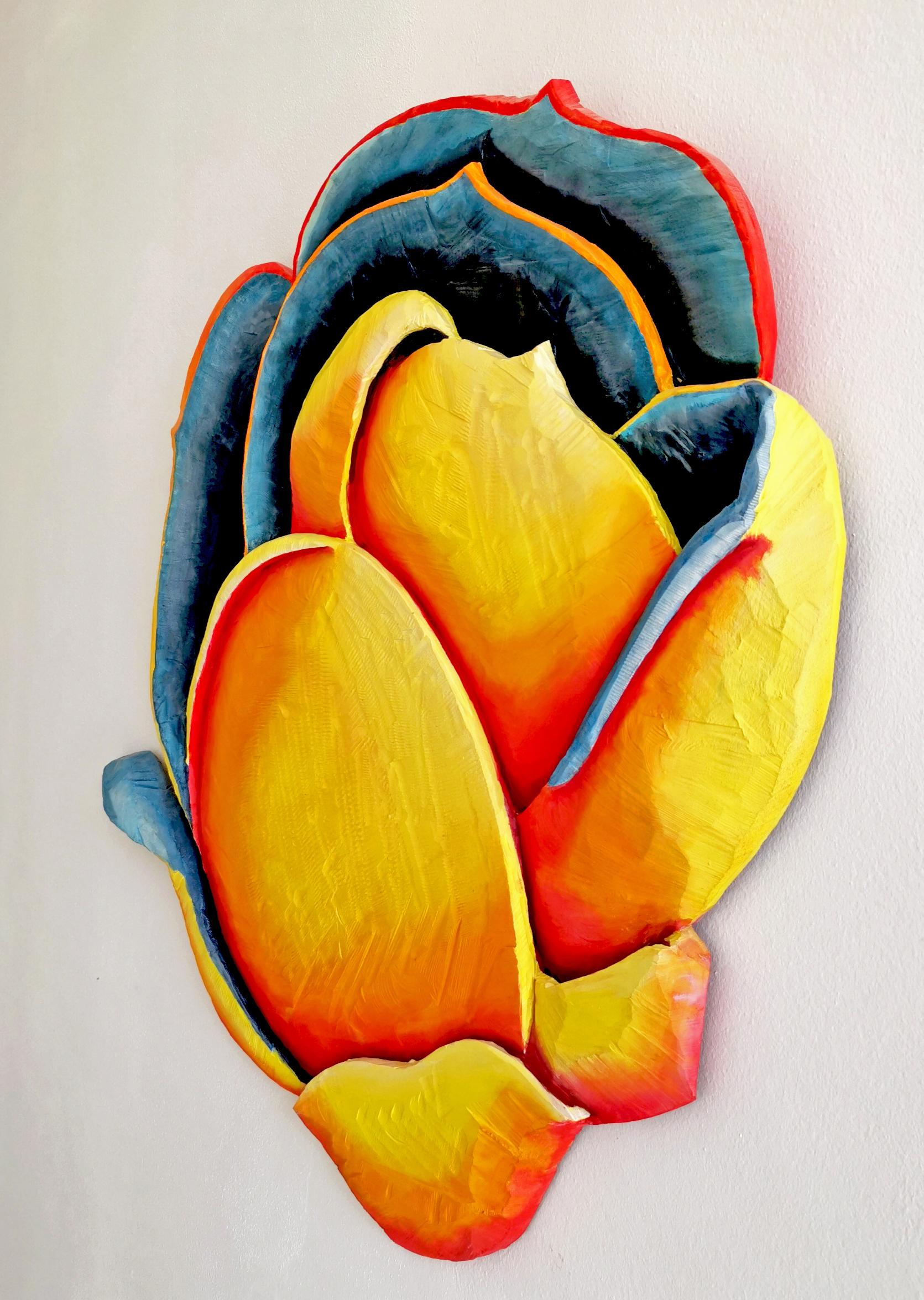 Bloom 5 by Isabel Ritter - Sculpture florale murale contemporaine en vente 4