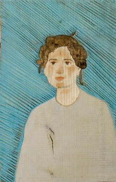 Portrait by Isabel Ritter - Contemporary Wood Wall sculpture