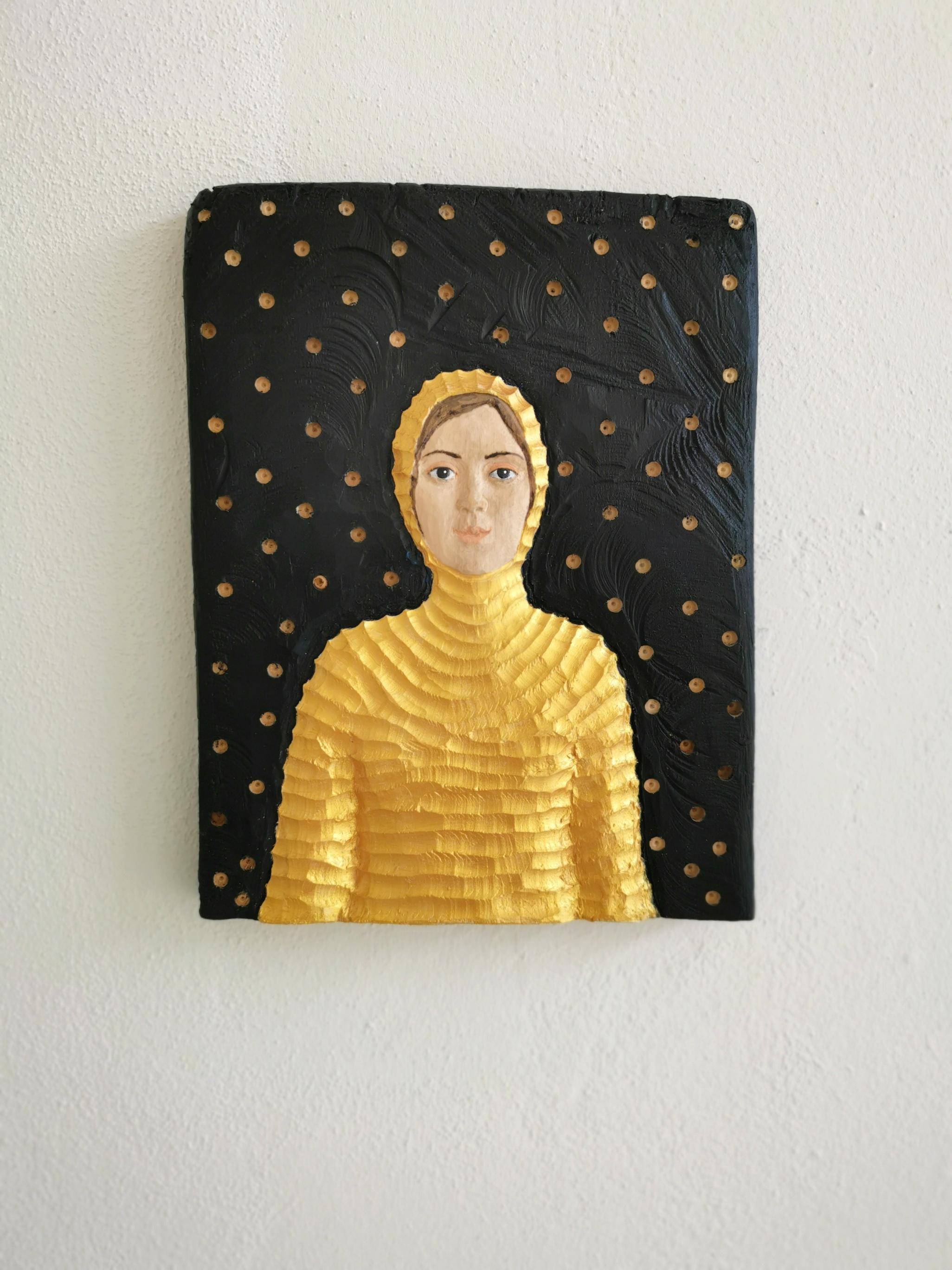 Vorm Firmament by Isabel Ritter - Sculpture florale murale contemporaine en vente 4