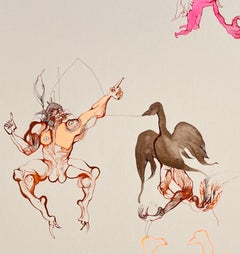 Tiergemälde Surrealistisches Royal College of Art LGBTQ+ Künstler Vögel Kreisleben