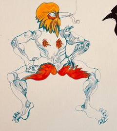 Animal Painting Surrealist Royal College of Art LGBTQ+ artist Birds Circle Life