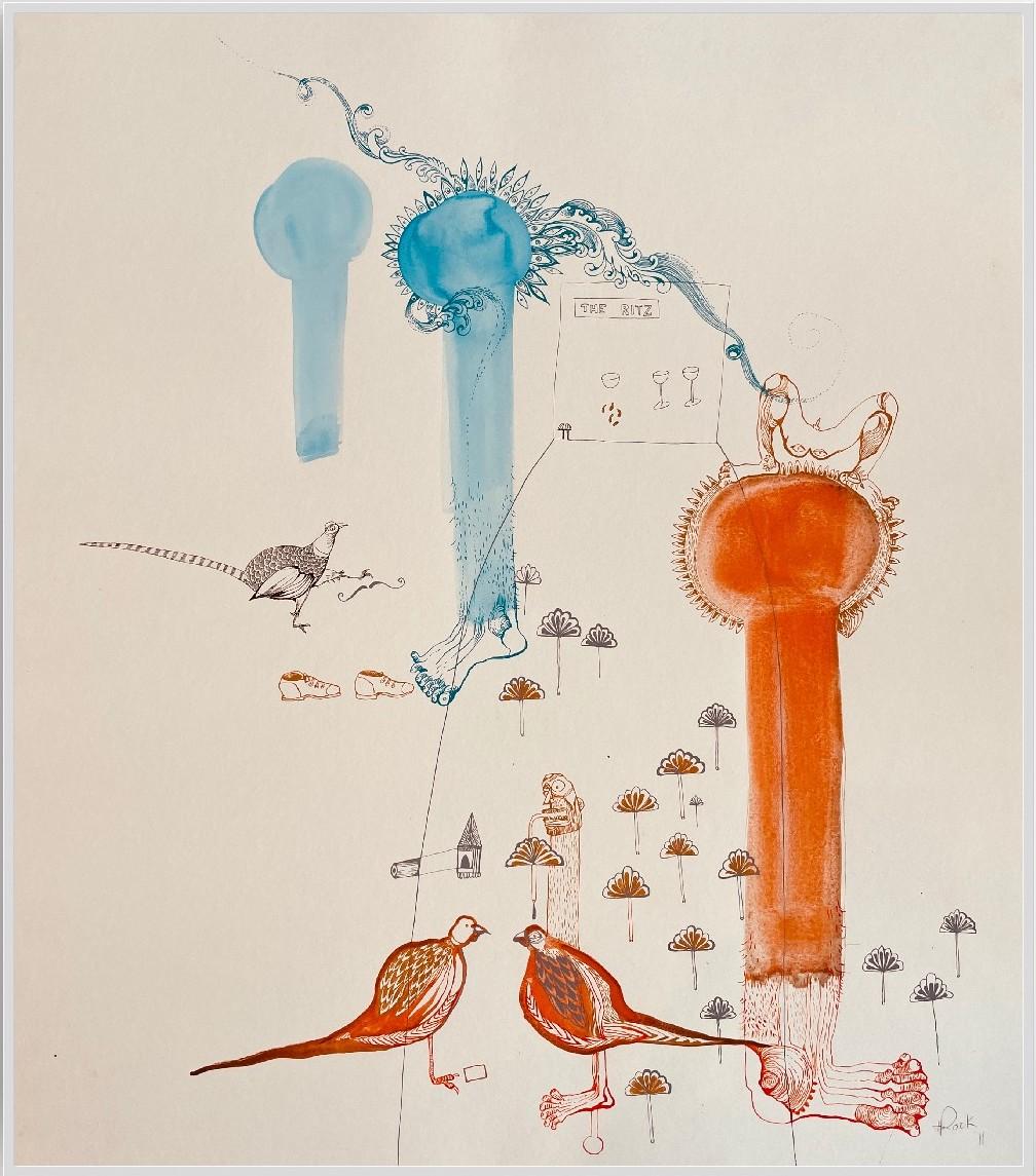 Animal Painting Surrealist Royal College of Art LGBTQ+ artist Birds Circle Life