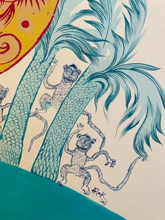 Animal Painting Surrealist Royal College of Art LGBTQ+ artist Dancing Horse Blue