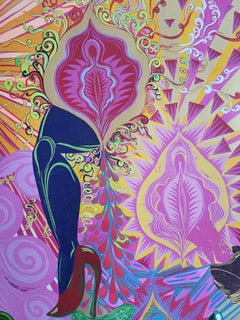 Surrealist Large Painting Royal College of Art LGBTQ+ Female Goddess Vulvas