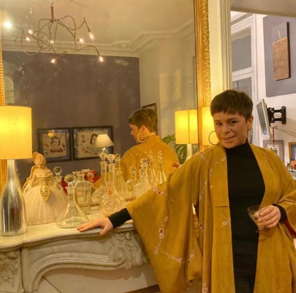 Surrealista Pintura grande Royal College of Art LGBTQ+ Femenino Mariquitas Árboles en venta 8