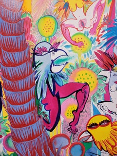 Surrealist Large Painting Royal College of Art LGBTQ+ Female Ladybirds Trees