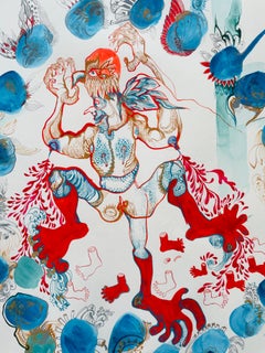 Surrealist Painting Royal College of Art LGBTQ+ Women artist Chicken Love