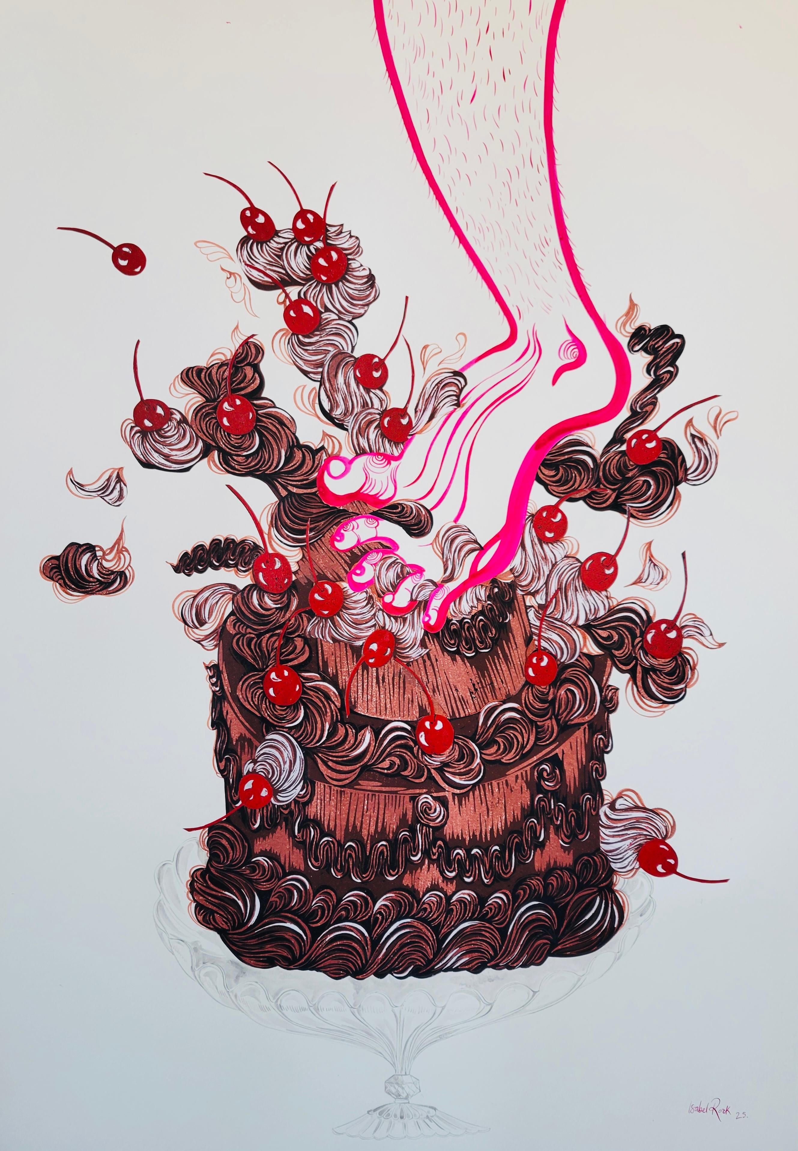 Impresión surrealista Royal College of Art LGBTQ+ Femenino Pie de tarta de celebración en venta 5
