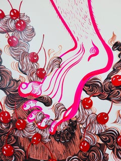 Surrealist Print Royal College of Art LGBTQ+ Female Celebration Cake Foot