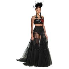 Isabel Sanchis "Valentine Pick" Jeweled Heart Runway Gown