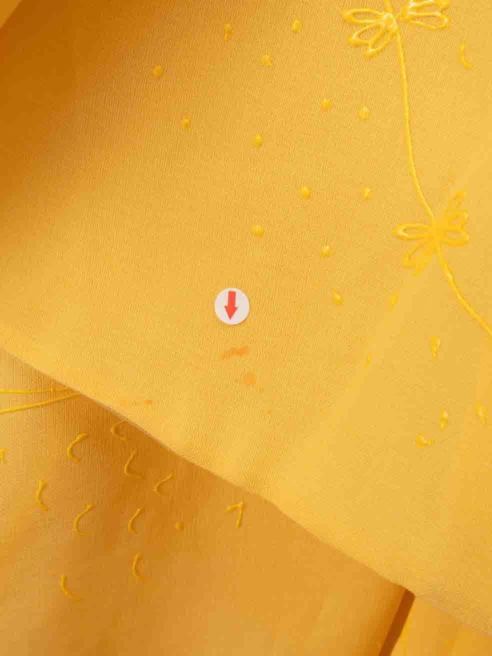Isabel Sanchis Gelbes übergroßes Kleid mit Schleife als Akzent Größe XXL Damen im Angebot