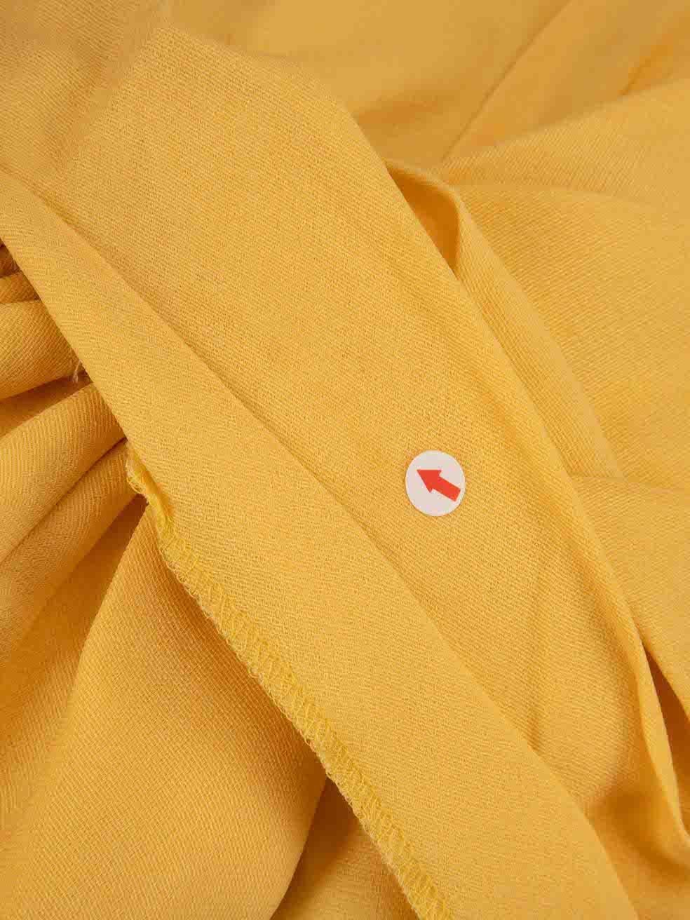 Isabel Sanchis Gelbes übergroßes Kleid mit Schleife als Akzent Größe XXL im Angebot 1