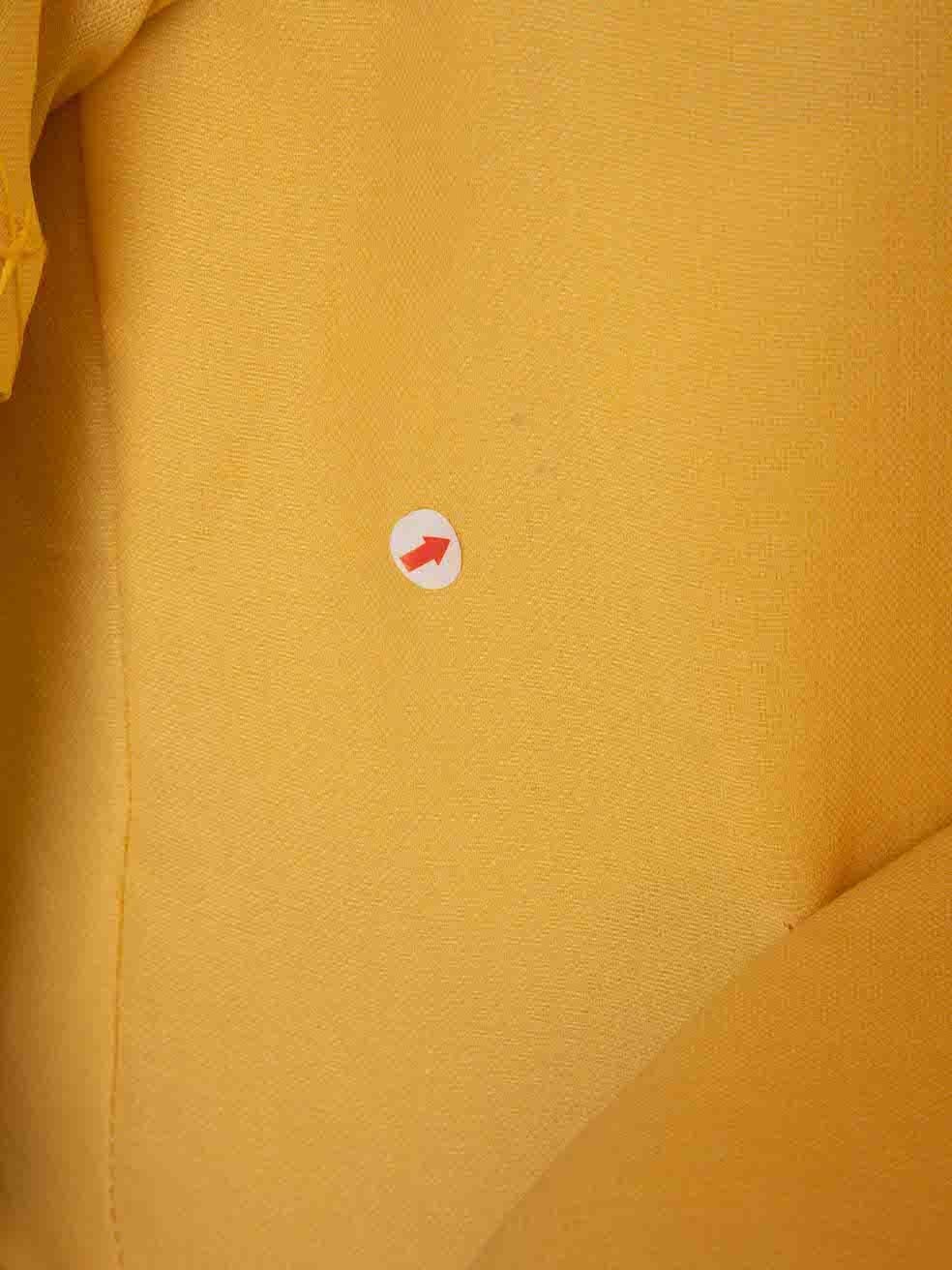 Isabel Sanchis Gelbes übergroßes Kleid mit Schleife als Akzent Größe XXL im Angebot 2
