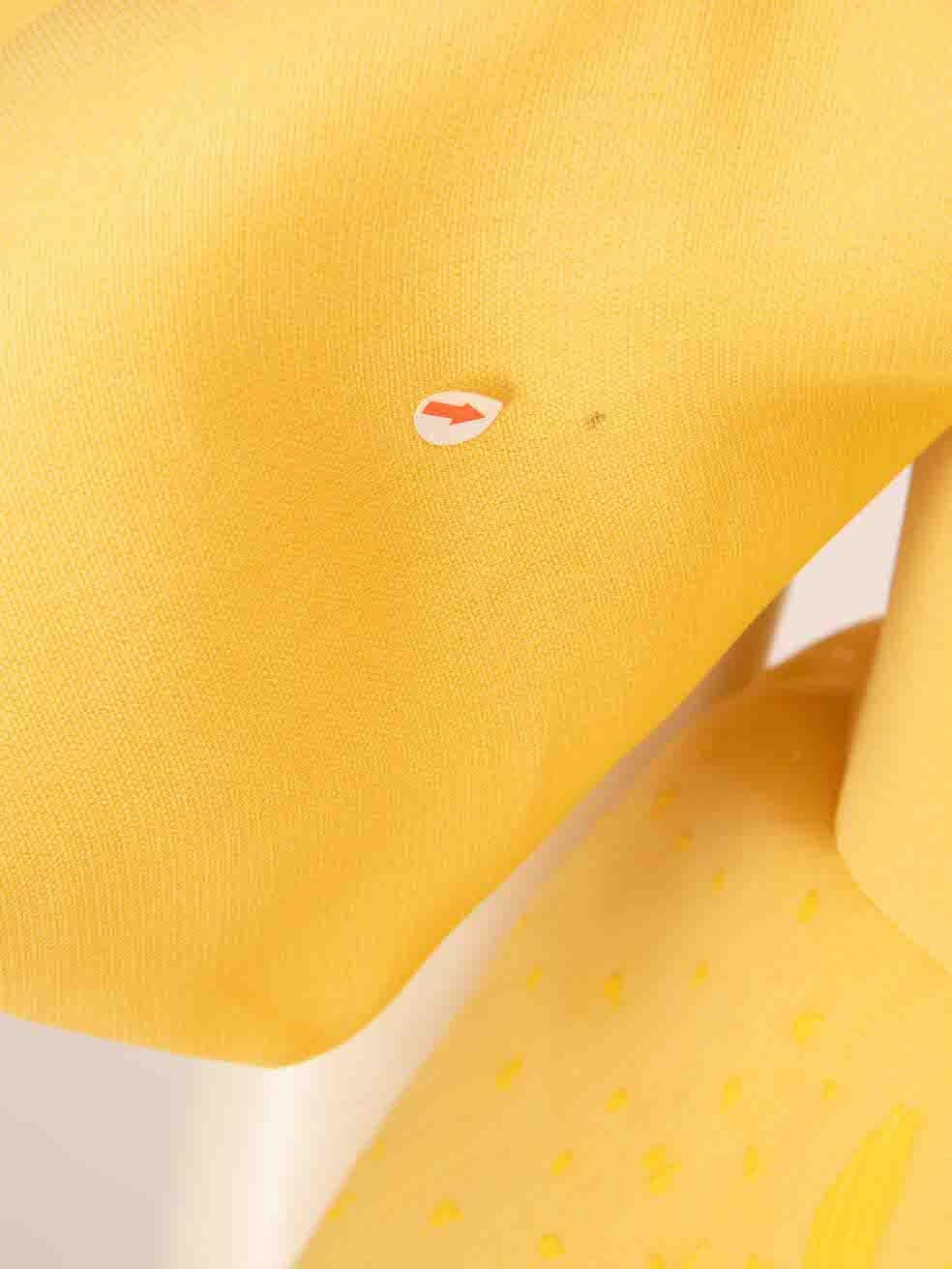 Isabel Sanchis Gelbes übergroßes Kleid mit Schleife als Akzent Größe XXL im Angebot 4