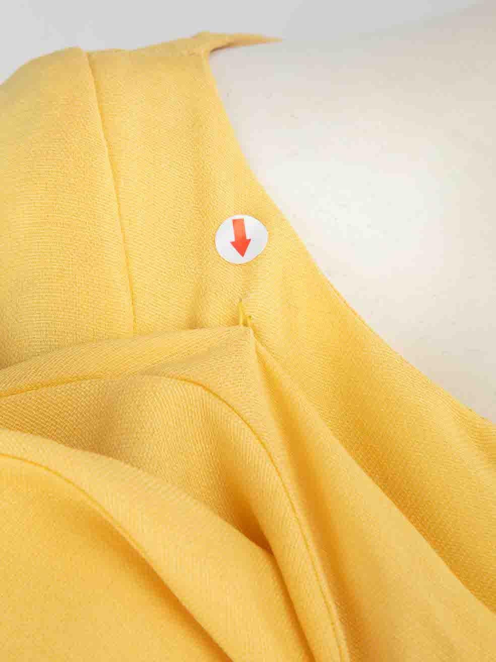 Isabel Sanchis Gelbes übergroßes Kleid mit Schleife als Akzent Größe XXL im Angebot 5